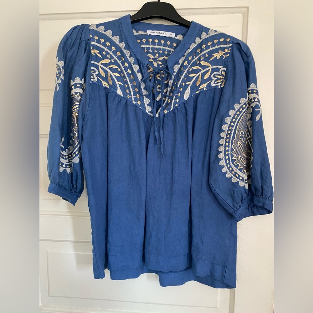 Greek Archaic Kori Blouse (size xs)
